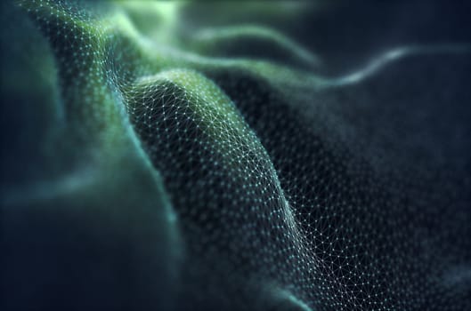 Abstract background image concept. Colorful mesh, internet connections in cloud computing. 3D illustration.