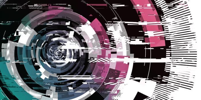 Cyberpunk Aesthetic Background Pattern as Futuristic Concept