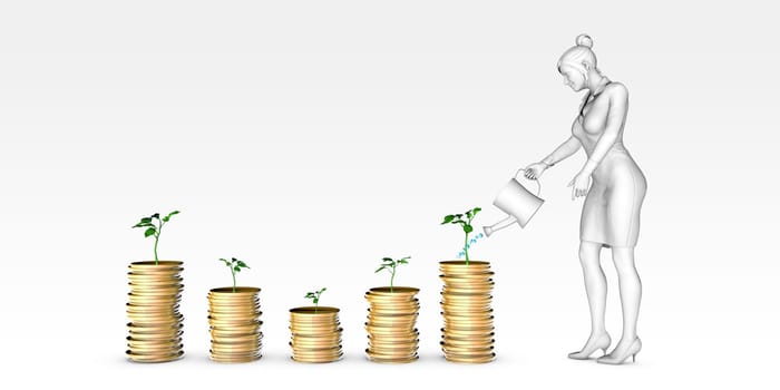 Investment Plan Terminology Background as a Art