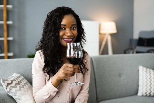 Romantic Home Dinner Video Conference With Wine