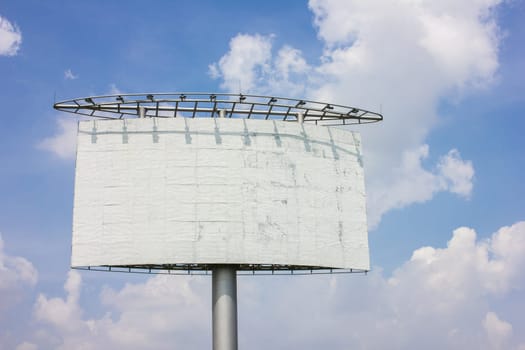Highway advertising board