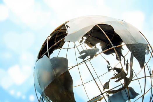 worldwide or global business in contemporary modern style