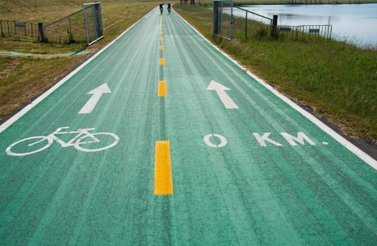 Green bike lanes Healthy Lifestyle