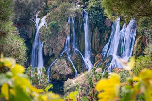 Kravice Waterfalls, Bosnia and Herzegovina, Europe. Summer travel.