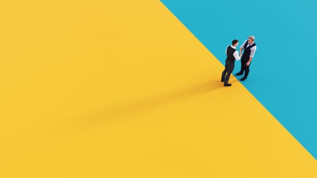 Business Deal Corporate Background with Sales Agreement
