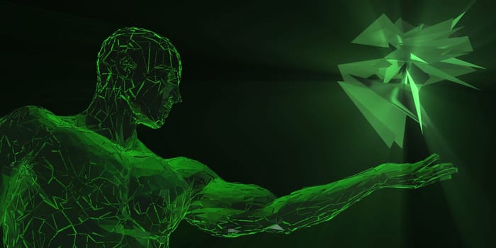 Modern Solutions for Business Technology Creative Concept