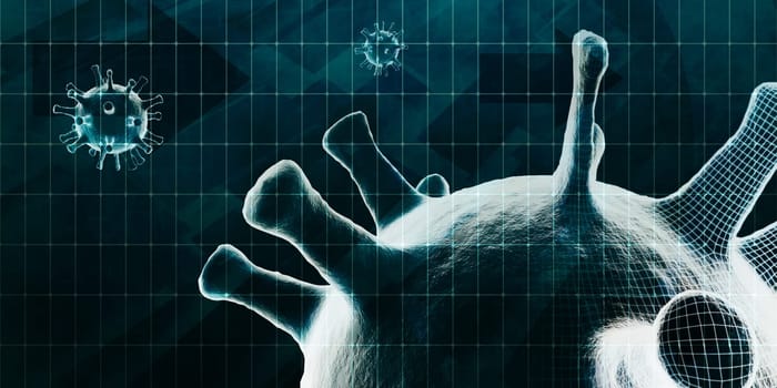 Big Data Coronavirus Technology Visualization Assistance Concept