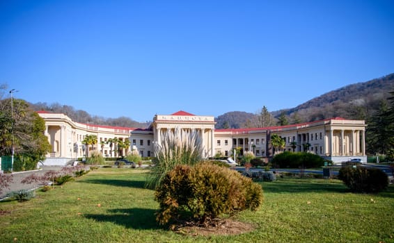 Sochi  Russia - January 02  2021: Balneological resort "Matsesta"""