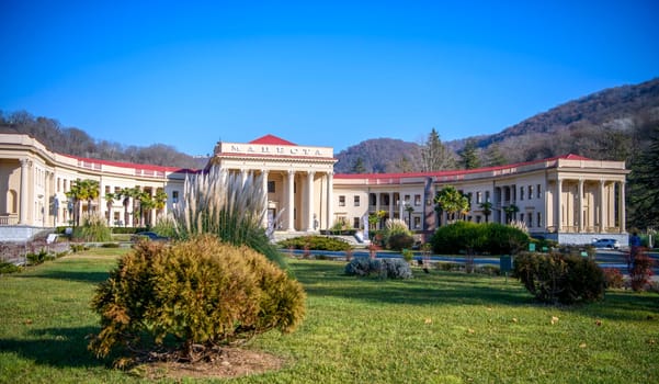 Sochi  Russia - January 02  2021: Balneological resort "Matsesta"""