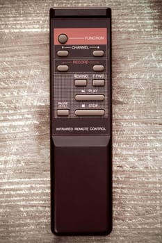 Old remote control from video recorder or player