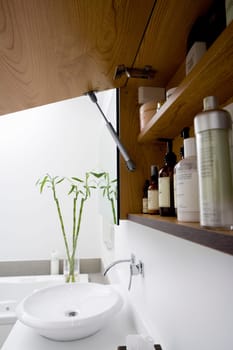 Toiletries in the bathroom