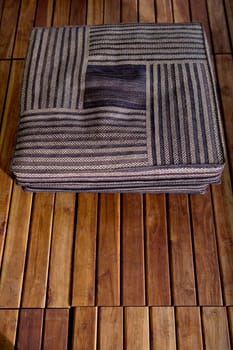 High angle view of an ottoman