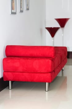 Couch in a room of a house