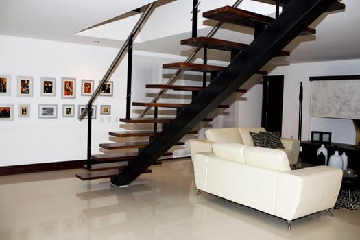 Interiors of a living room