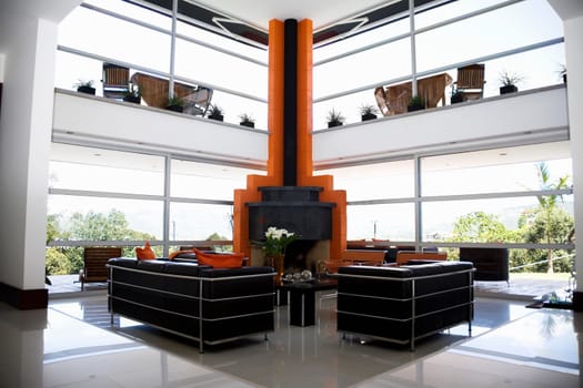 Interiors of a living room
