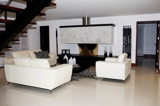 Interiors of a living room
