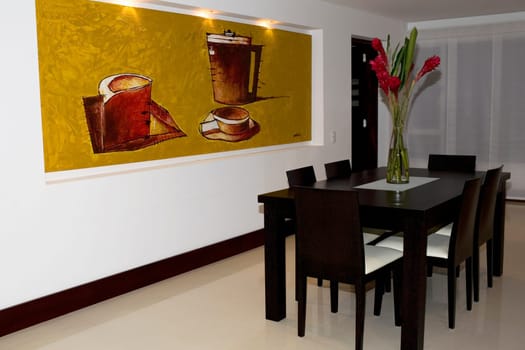 Interiors of a dining room