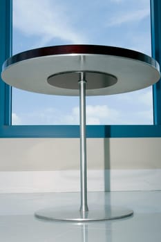 Table near a window in a hotel