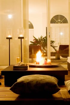 Interiors of a living room