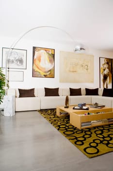 Interiors of a living room