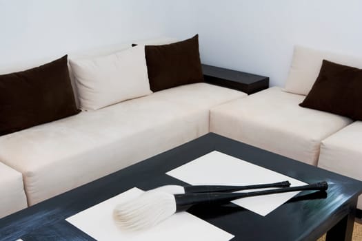Interiors of a living room