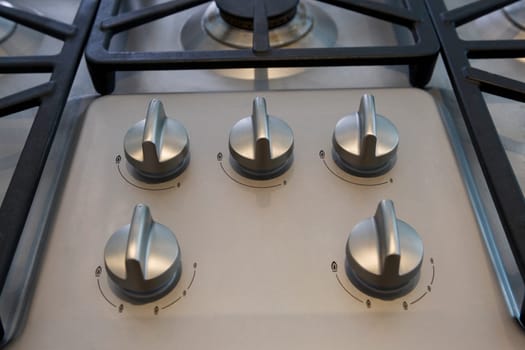 Close_up of a stove