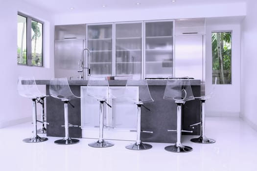 Kitchen in a studio apartment