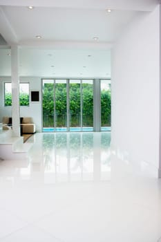 Interiors of a living room