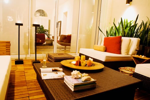 Interiors of a living room