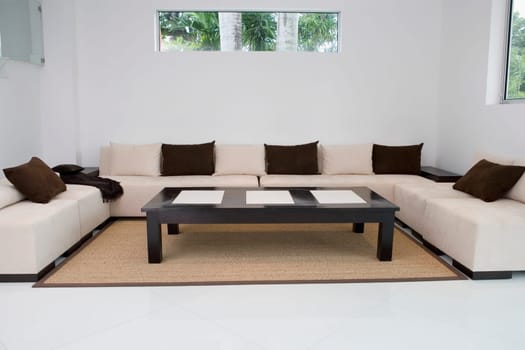 Interiors of a living room