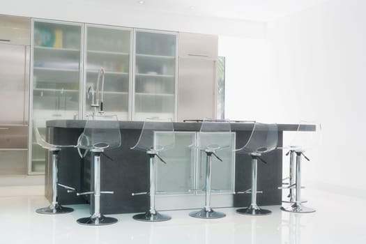 Kitchen in a studio apartment