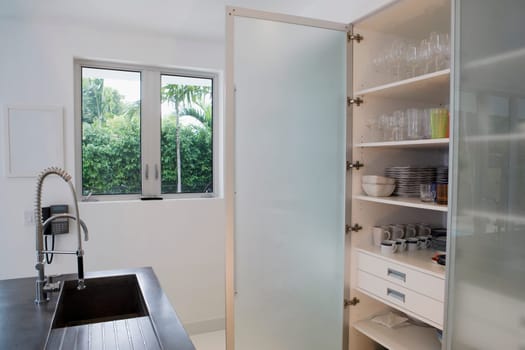 Interiors of a kitchen
