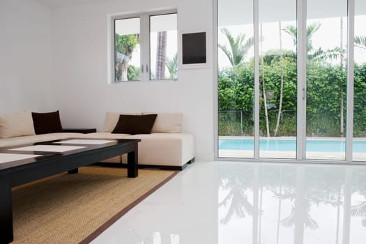 Interiors of a living room