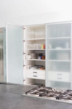 Interiors of a kitchen