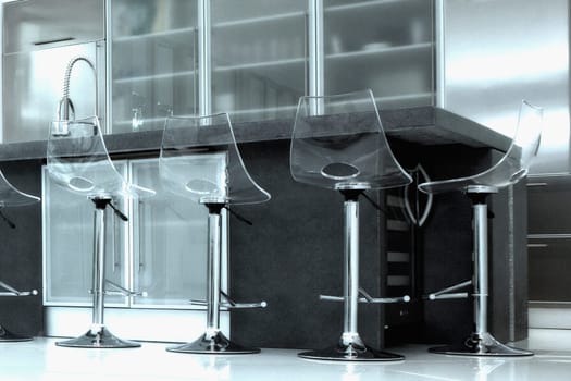 Interiors of a kitchen