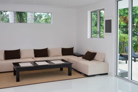 Interiors of a living room