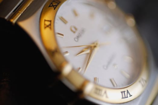 Close-up of a wristwatch