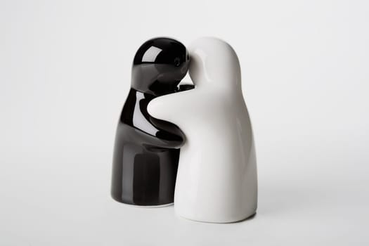 Close-up of two figurines