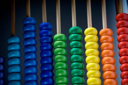 Close-up of an abacus