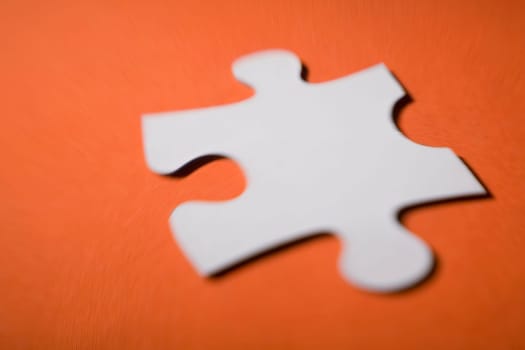 Close-up of a jigsaw piece