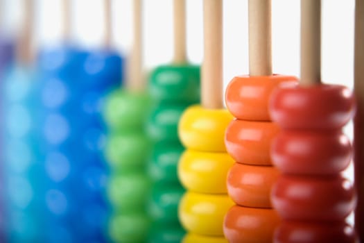 Close-up of an abacus
