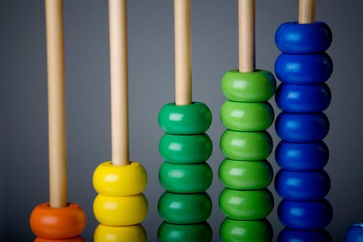 Close-up of an abacus