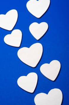 Close-up of paper hearts