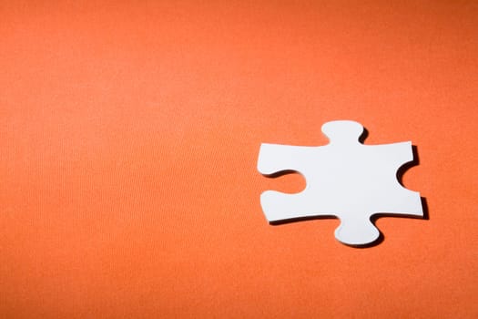 Close-up of a jigsaw piece