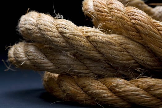 Close-up of a tangled rope