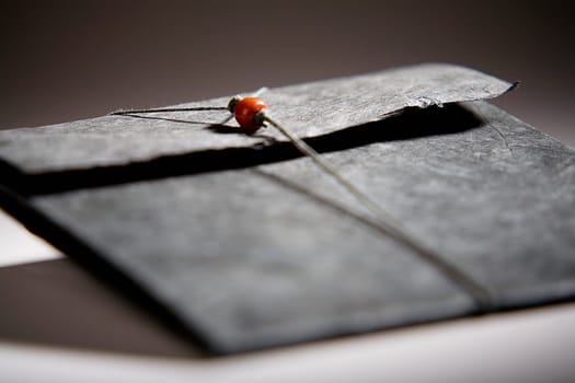 Close-up of a file