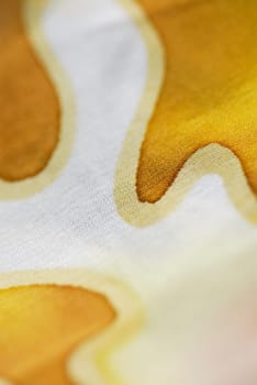 Close-up of a floral pattern on fabric