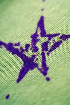 Close-up of star on a fabric
