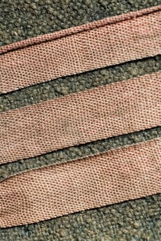 Close-up of woven mats