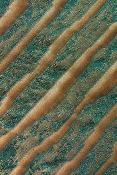 Close-up of a striped design on fabric